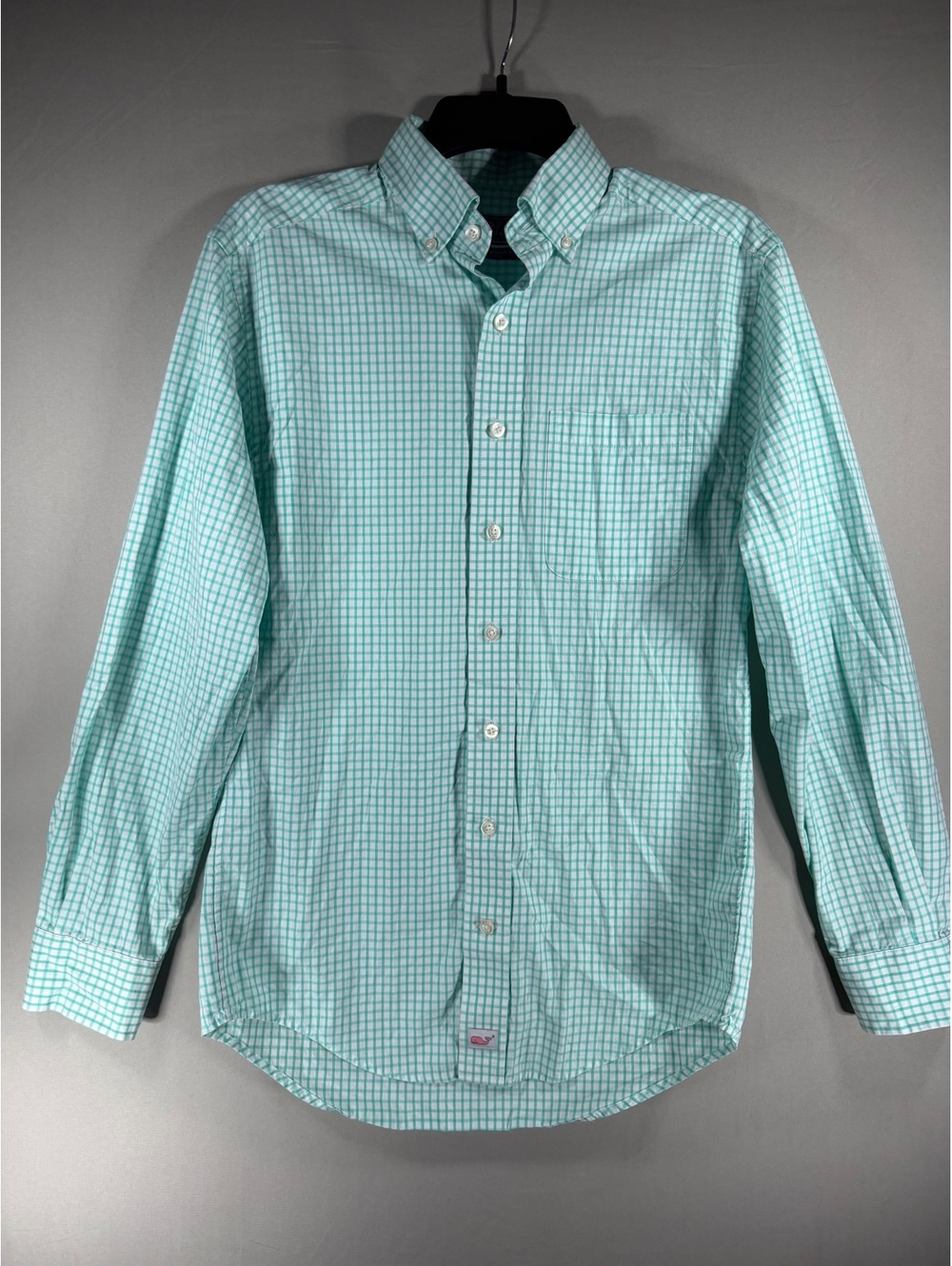 Vineyard Vines Classic Fit Murray Shirt in Green Checkered Size XS